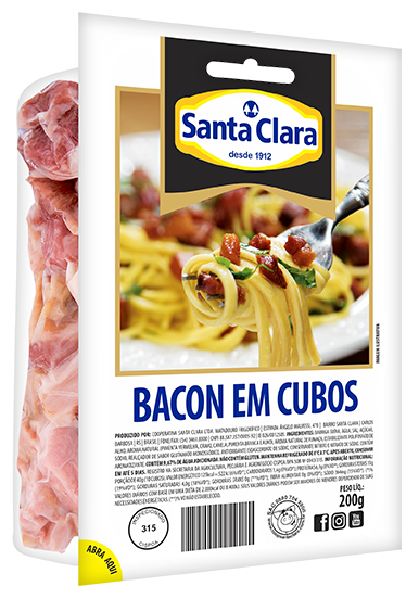 Bacon em Cubos sem Pele Termoformado