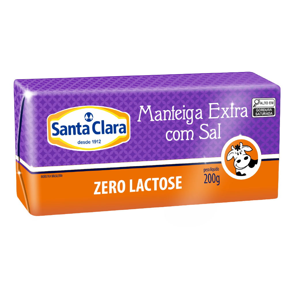 Manteiga Extra com sal - Zero Lactose (tablete)