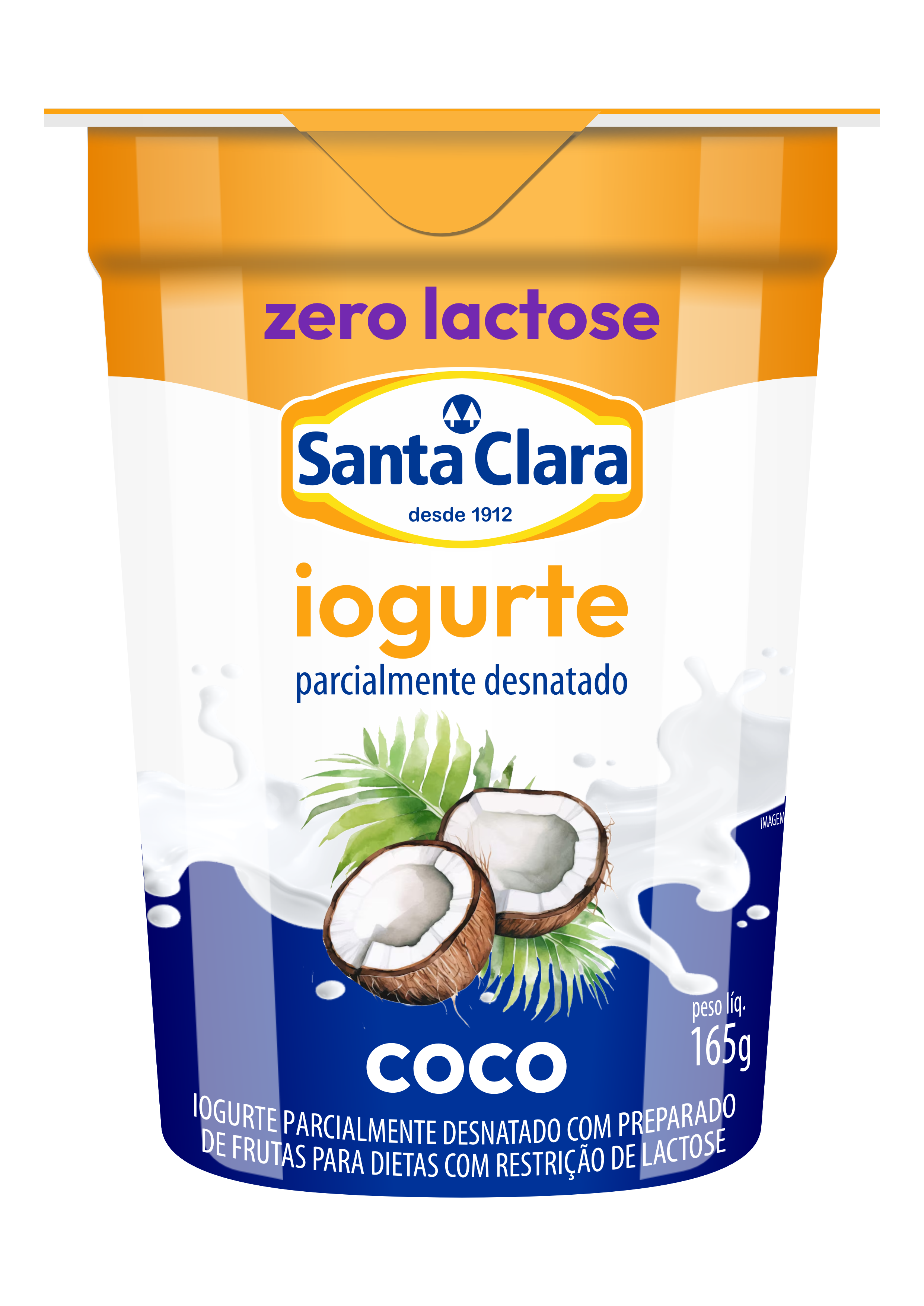 Iogurte sabor Coco Zero Lactose