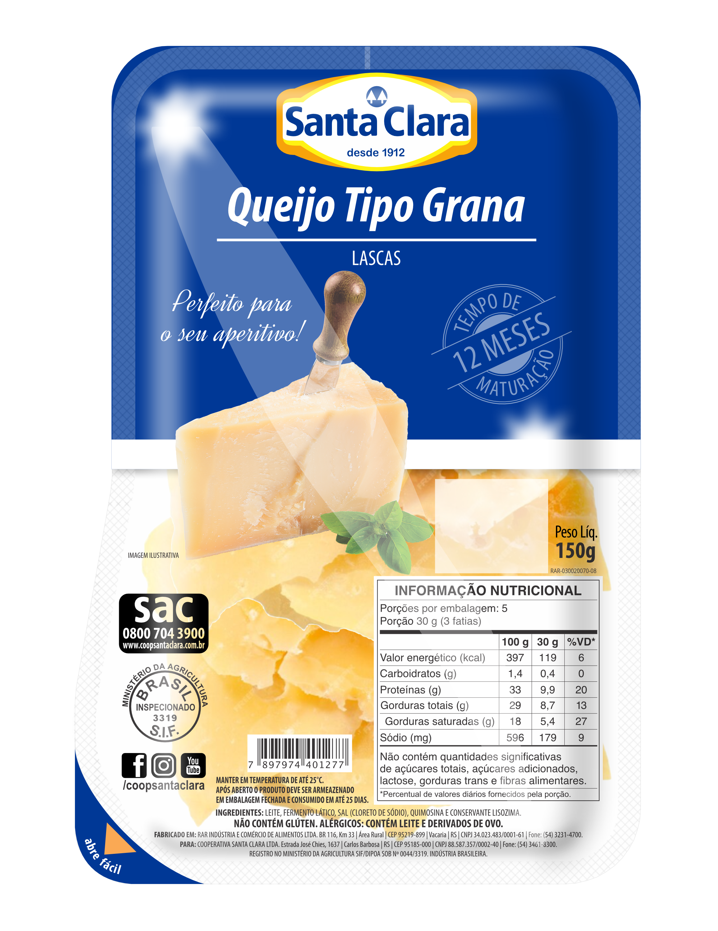 Queijo Grana Lascas