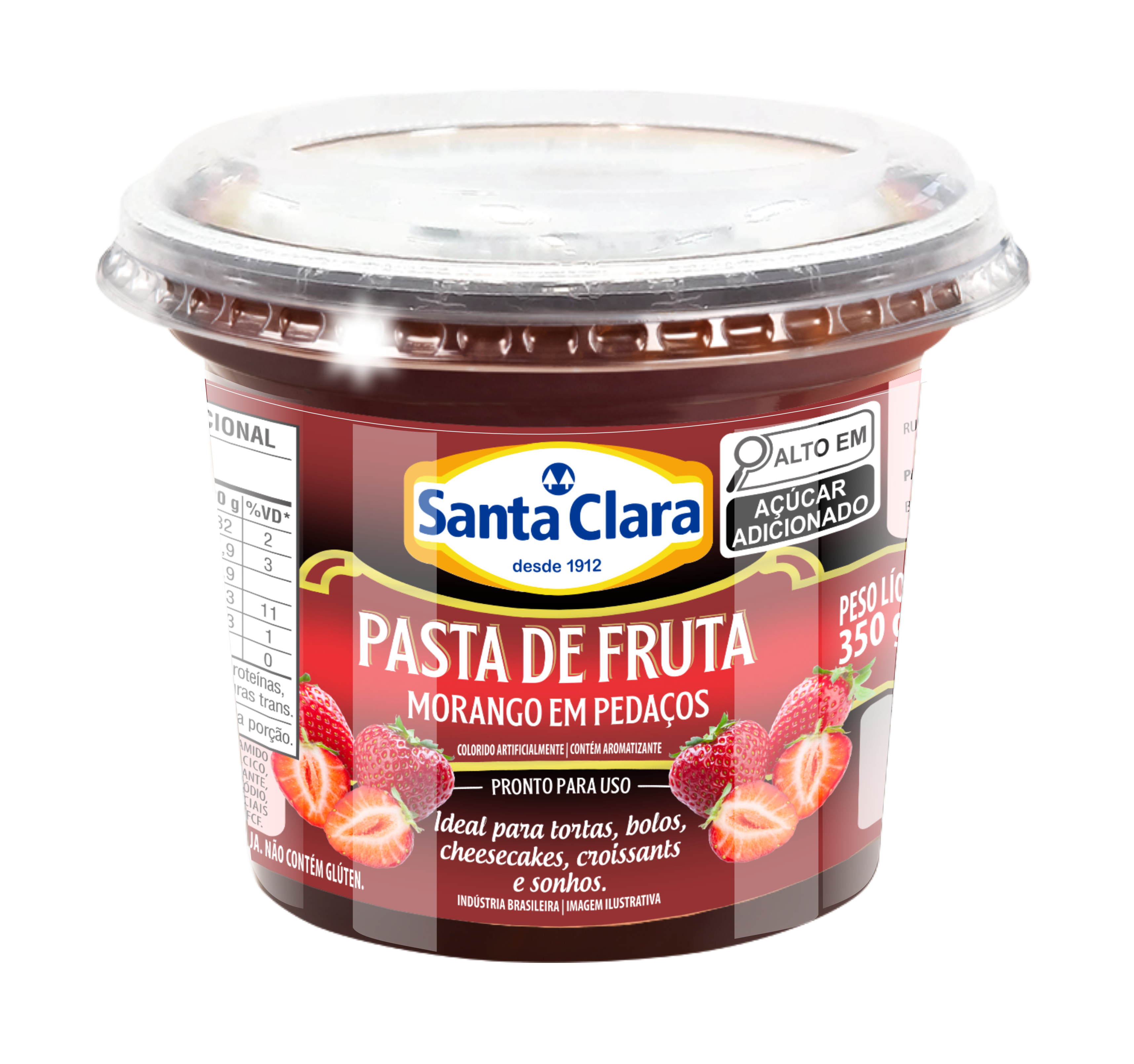 Pasta de Frutas Morango com pedaços